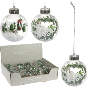 Набір ялинкових куль Christmas Decoration 8 см 12 шт (ABJ432510) краща модель в Вінниці