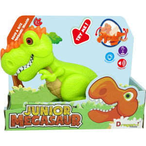 Игрушка Dragon-I Джуниор Мегазавр. T-Rex рычащий и кусающий Зеленый (4894166800798-1) в Виннице