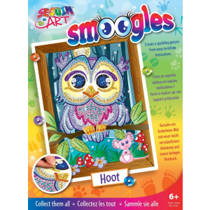 Набор для творчества Sequin Art Smoogles Сова 25х34 см (SA1812) лучшая модель в Виннице