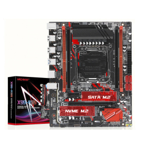 Материнская плата Machinsit X99 LGA 2011-3 SATA 3.0 PCI-E M.2 поддержка процессора Xeon E5 V3 V4 Красный (1010-251-00) в Виннице