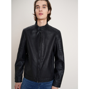 Куртка зі штучної шкіри O'STIN LS3KUBI52D-99 S Чорна (2990022504281) в Вінниці