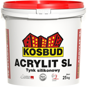 Штукатурка силіконова, KOSBUD ACRYLIT-SL, баранчик, база, цебро 25 кг ТОП в Вінниці