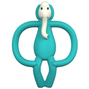 Іграшка-прорізувач Matchstick Monkey Слон Бірюзовий 11 см (MM-E-001) (0705604684693) надійний