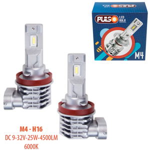 Автолампи Pulso M4-H16/LED-chips CREE/9-32v/2x25w/4500Lm/6000K (M4-H16) в Вінниці