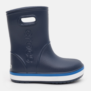 Гумові чоботи Crocs Kids Crocband Rain Boot K 205827-4KB-C10 27-28 Темно-сині (191448389694) краща модель в Вінниці