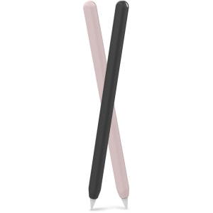 Силіконові чохли AhaStyle для Apple Pencil 2 комплект 2 шт Чорний, рожевий (AHA-01650-BNP) краща модель в Вінниці