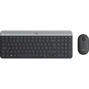 Комплект (клавіатура, миша) Logitech MK470 Wireless Slim Graphite (920-009206) в Вінниці