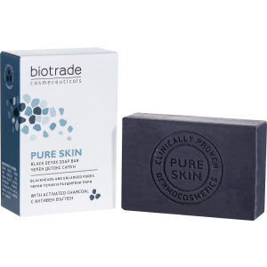 Мило-детокс Biotrade Pure Skin для шкіри обличчя та тіла з розширеними порами 100 г (3800221840969) ТОП в Вінниці