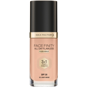 Тональна основа Max Factor Facefinity All Day Flawless 3 в 1 №32 Light Beige 30 мл (3614227923256) надійний