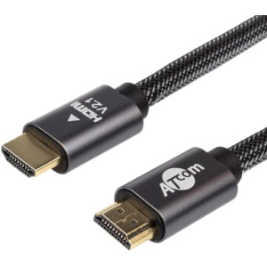 Кабель Atcom HDMI-HDMI Premium VER 2.1 60 HZ 30 м Чорний (23730)