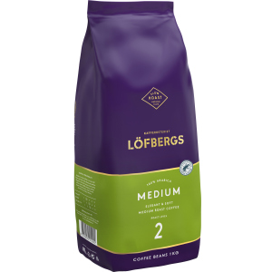 Кофе в зернах Lofbergs Medium 1 кг (7310050012292) в Виннице