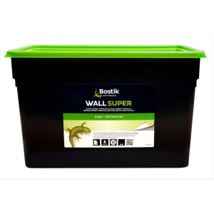 Клей Bostik Wall Super 76 для склополотна, тканини, структурних, гладких вінілових шпалер 16кг (15л) ТОП в Вінниці