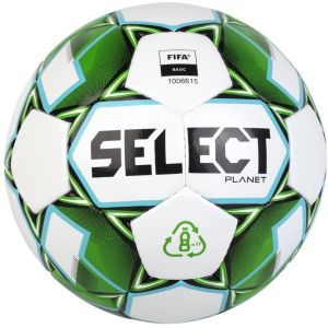 М'яч тренувальний Select Planet FIFA (928) №5 Біло-зелений (5703543286928) краща модель в Вінниці