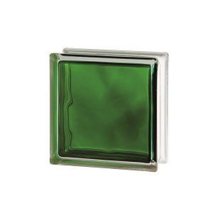 Склоблок Seves Brilly Emerald Wave 1919/8 190х190х80 Прозорий Зелений надійний