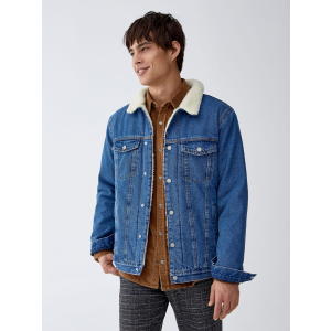 Джинсова куртка Pull & Bear 9711/504/427 M Синя джинс (09711504427033) ТОП в Вінниці