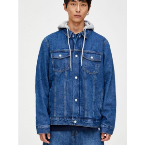 Джинсова куртка Pull & Bear 9716/500/400 L Синя джинс (09716500400042) ТОП в Вінниці