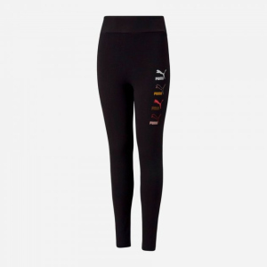 Спортивные леггинсы детские Puma Classics Graphics Leggings 58929101 116 см Black (4063699366389) лучшая модель в Виннице