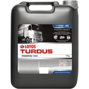 хорошая модель Моторное масло Lotos Turdus Powertec 1000 CI-4 15W-40 17 кг (WF-P704N40-000)