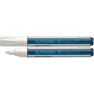 хороша модель Набір маркерів для декоративних робіт Schneider Maxx 270 1-3 мм Білий 10 шт (S127049)