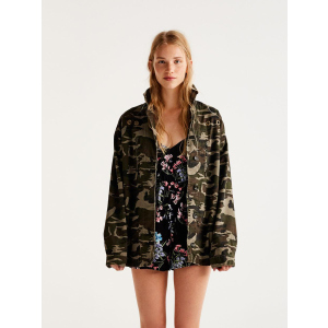 Джинсова куртка Pull &amp; Bear XAZ134035DLCH L Хакі (DD8000002747110) ТОП в Вінниці