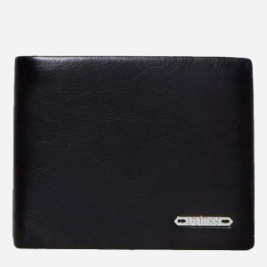 Кошелек мужской кожаный Guess Tyler Billfold W/S Flap W/Cp SM2663LEA24-BLA Черный (8000702444260) ТОП в Виннице