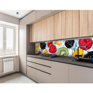 Стеновая панель кухонная, Еда, напитки 62x205см. (s_01_s_ed050_Q) лучшая модель в Виннице