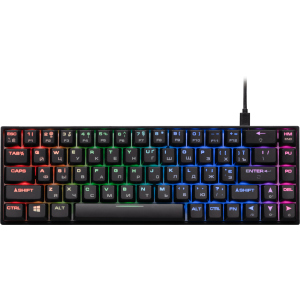 Клавіатура провідна 2E Gaming KG370 RGB 68key Gateron Blue USB Black (2E-KG370UBK-BL) ТОП в Вінниці