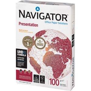 Папір офісний Navigator Presentation A4 100 г/м2 клас A 500 листів Білий (5602024530232) краща модель в Вінниці