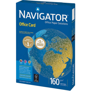 Бумага офисная Navigator Office Card A3 160 г/м2 класс A 250 листов Белая (5602024381391) лучшая модель в Виннице