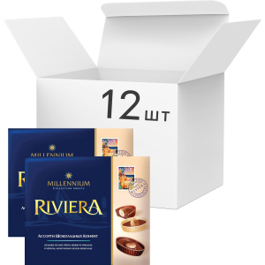 хорошая модель Упаковка конфет Millennium Riviera 125 г х 12 шт (4820075502614)