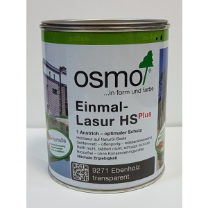 Однослойная лазурь для деревянных фасадов OSMO EINMAL - LAZUR HS 9271 - венге, 0.125 л. ТОП в Виннице