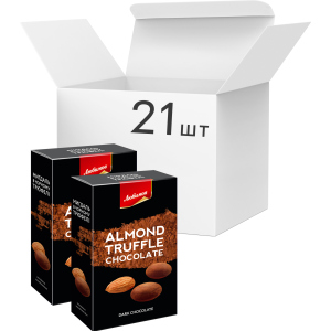 хороша модель Упаковка цукерок Любимов Truff Драже Мигдаль у чорному трюфелі 100 г х 21 шт (4820075504786)