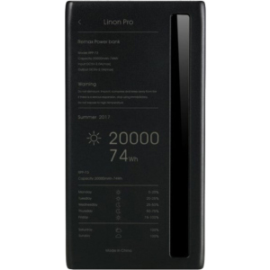 УМБ Remax Linon Pro RPP-73 20000 mAh Black (6954851276265) надійний