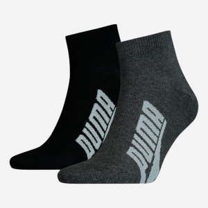 Набор носков Puma Unisex BWT Lifestyle Quarter Socks 2 pack 90795301 35/38 2 пары Black/White (8720245031127) ТОП в Виннице