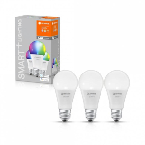 Набір світлодіодних ламп 3шт LEDVANCE SMART+ Classic A 60 E27 MULTICOLOR 9W (806Lm) 2700-6500K WiFi дім-их ТОП в Вінниці