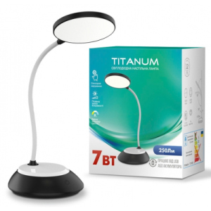 купити Настільна лампа TITANUM LED DC3 7W 3000-6500K USB чорна (TLTF-022B)