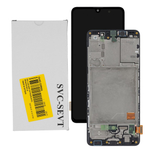 купити Дисплей Samsung A415 Galaxy A41, GH82-22860A, з тачскрином, рамкою, Service Pack Original, Black