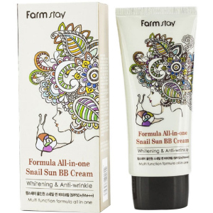 Багатофункціональний ББ-крем Farmstay Formula All-In-One Snail Sun BB Cream SPF50+ PA+++ з екстрактом равлика 50 г (8809297384303) ТОП в Вінниці