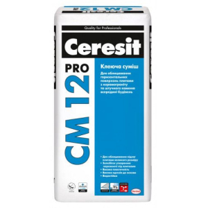 Клеящая смесь для напольных плит и керамогранита Ceresit CM 12 pro 27кг в Виннице