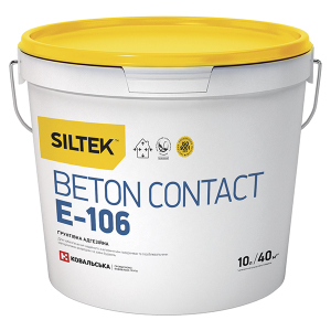 Грунтовка адгезионная Siltek E-106 Beton Contact 10л лучшая модель в Виннице