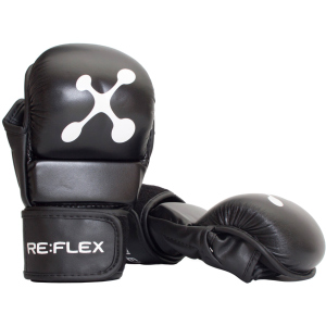 Перчатки для MMA RE:FLEX MG-1100 PU M Черные в Виннице