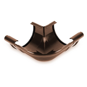 Угол желоба внешний 90° GALECO 130 ПВХ шоколадно-коричневый ТОП в Виннице
