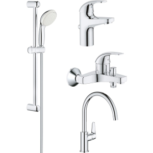 Набір змішувачів GROHE Start Curve 126748К (23805000+23768000+27598001+31554001) в Вінниці