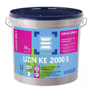 Клей UZIN KE 2000 S універсальний для вінілових покриттів та ПВХ покриттів 14 кг. краща модель в Вінниці