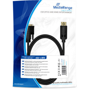 Кабель MediaRange DisplayPort to DVI-D 2 м (MRCS199) в Виннице