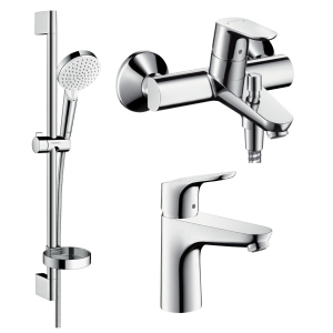 Набір змішувачів HANSGROHE Focus 1092019 (31607000+31940000+26553400) ТОП в Вінниці