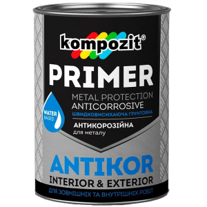 Ґрунтовка для металу Kompozit ANTIKOR матова 3,5кг Червоно-коричнева