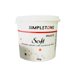 хороша модель Штукатурка "матовий шовк" SIMPLETONE SOFT BASE MATT декоративна 6кг