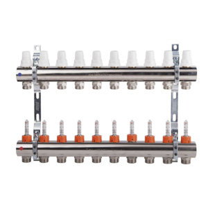 Колектор Icma 1" 10 виходів, з витратоміром №K013 краща модель в Вінниці
