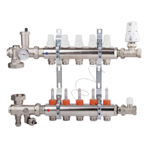 Колекторна група Icma 1"5 виходів, з витратоміром №A3K013